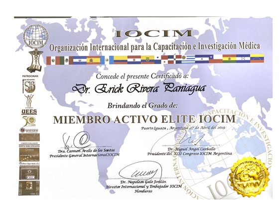 Miembro Activo Élite, IOCIM