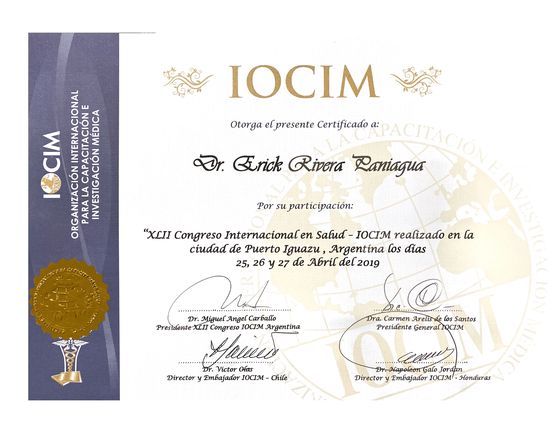 XLII Congreso Internacional de Salud, IOCIM, Puerto Iguazú, Argentina